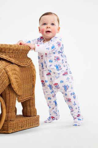 Infant Marthas Vineyard Monkey Footie Pajamas