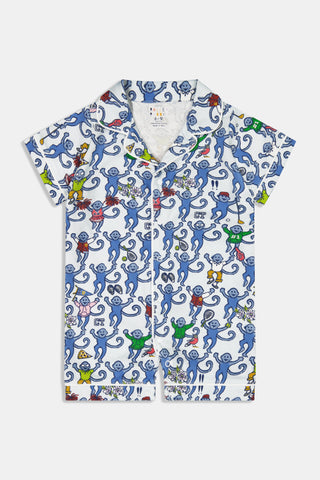 Infant Greenwich Monkey Polo Onesie