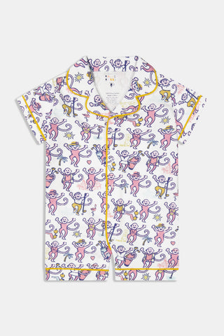 Infant Palm Beach Monkey Polo Onesie