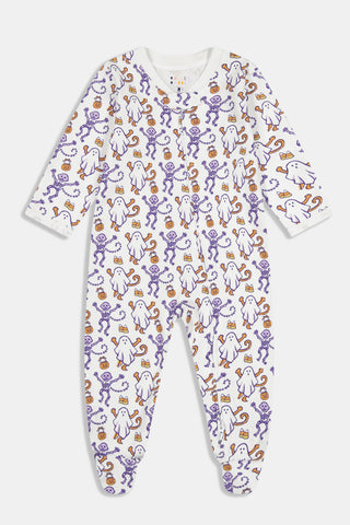 Infant Trick or Treat Zipper Footie