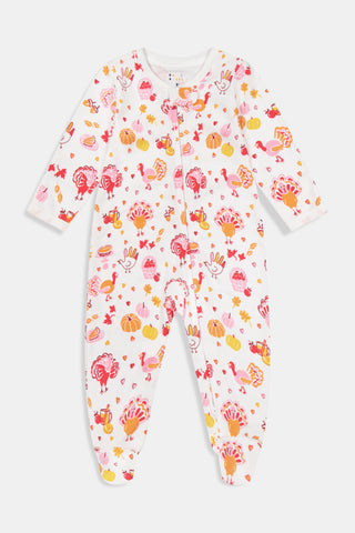 Roller Rabbit Infant Fall-A-Palooza Zipper Footie