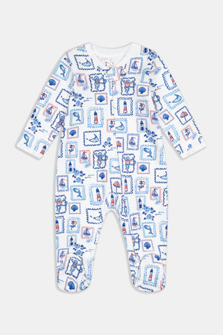Infant Nantucket Memories Zipper Footie