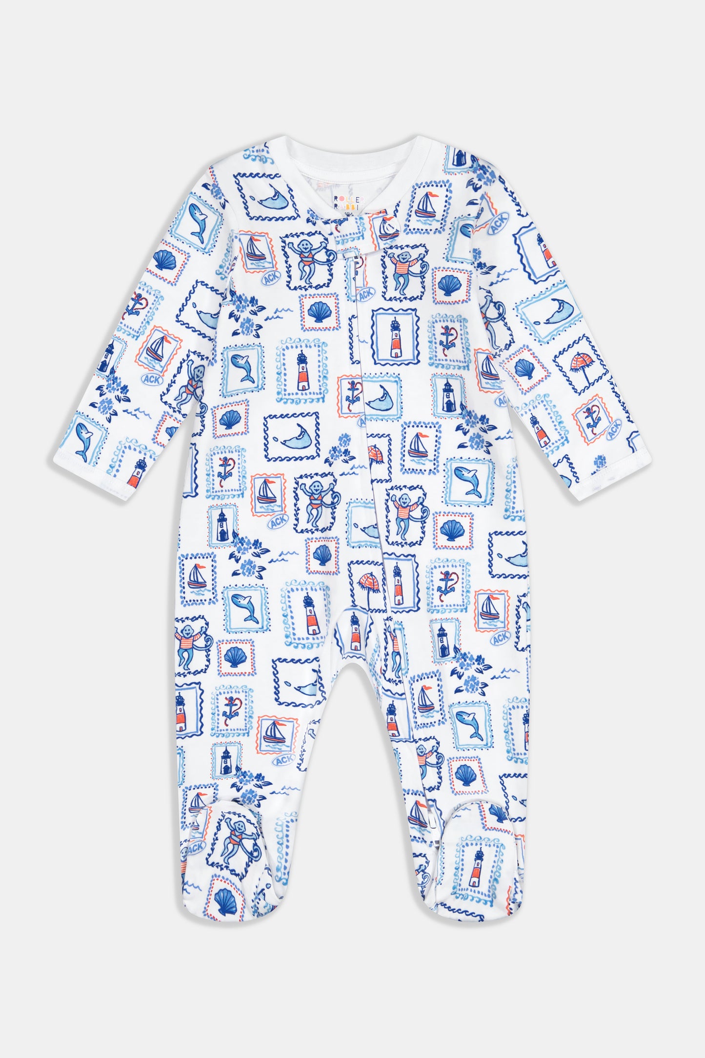 Infant Nantucket Memories Zipper Footie view 1
