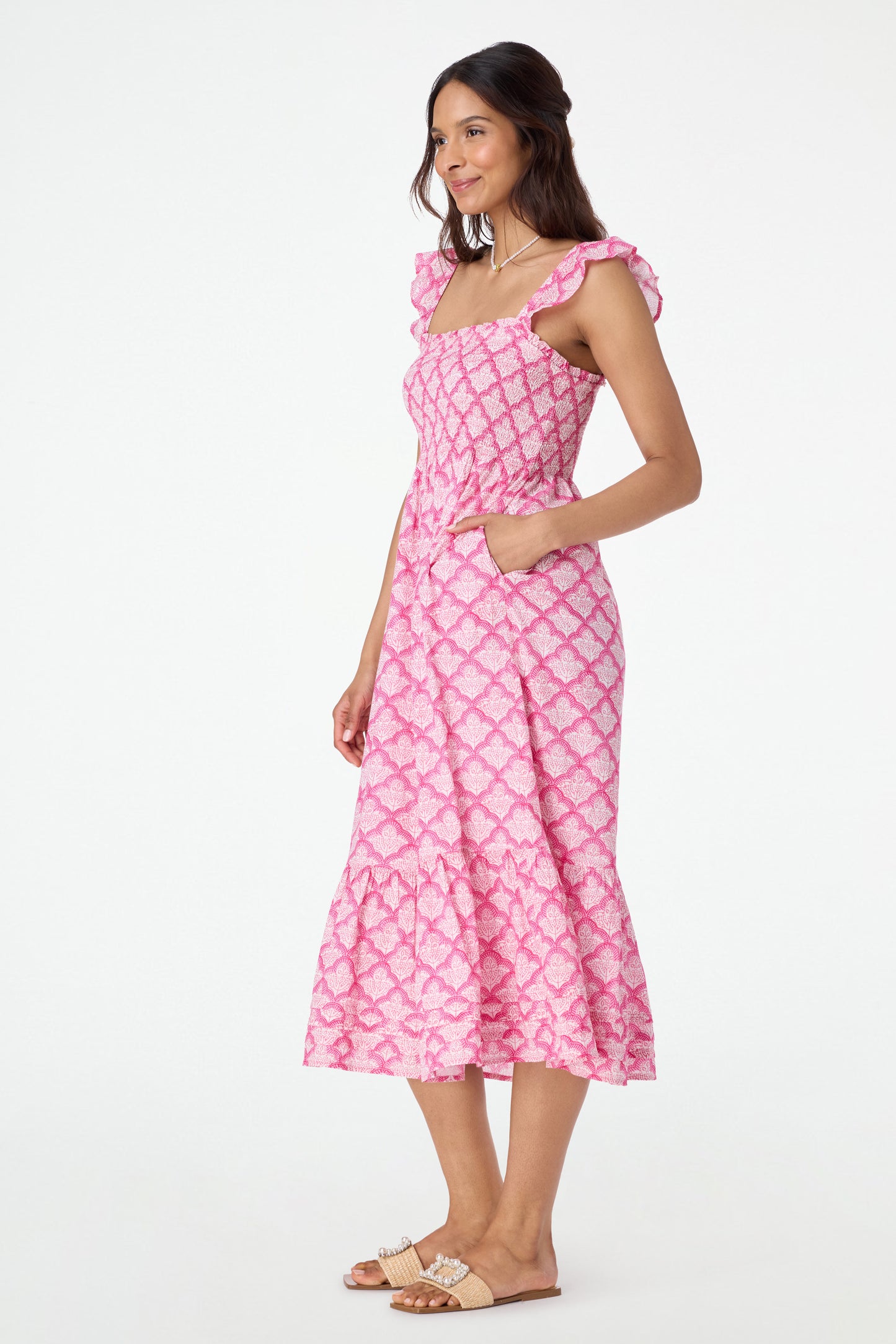 Roller Rabbit Hot Pink Jemina Doe Dress