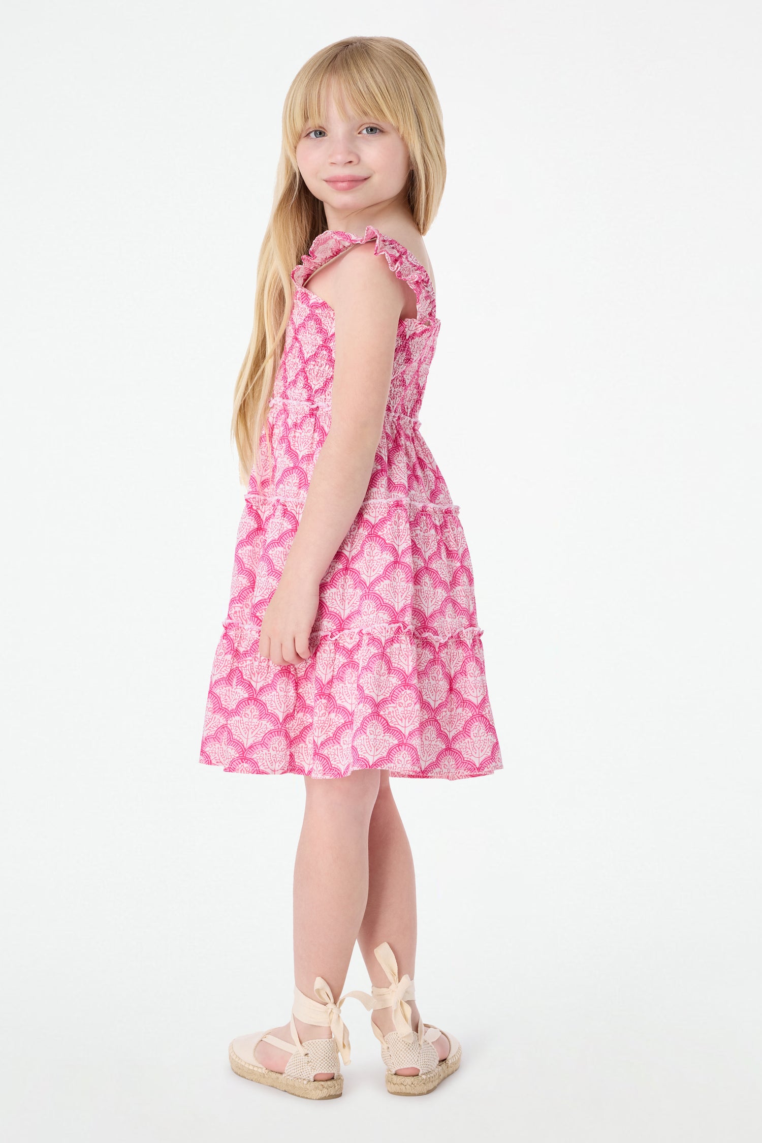 Roller Rabbit Hot Pink Kids Jemina Ceri Dress