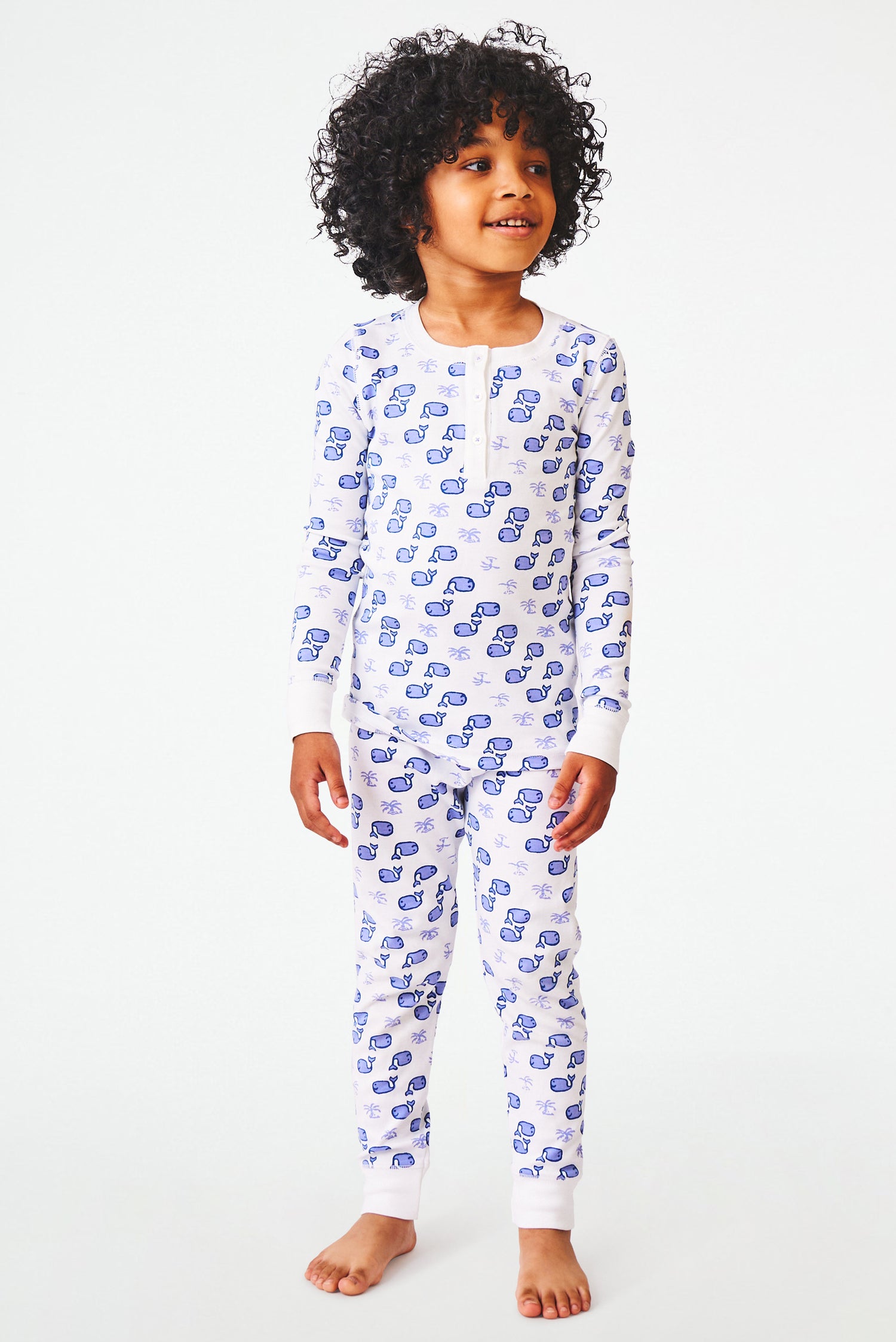 Roller Rabbit Kids Blue Moby Pajamas