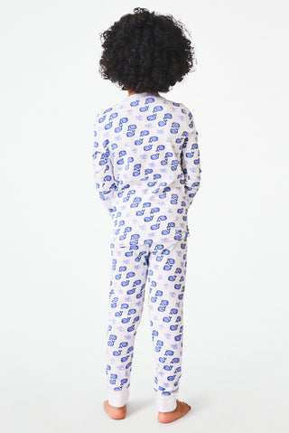 Roller Rabbit Kids Blue Moby Pajamas