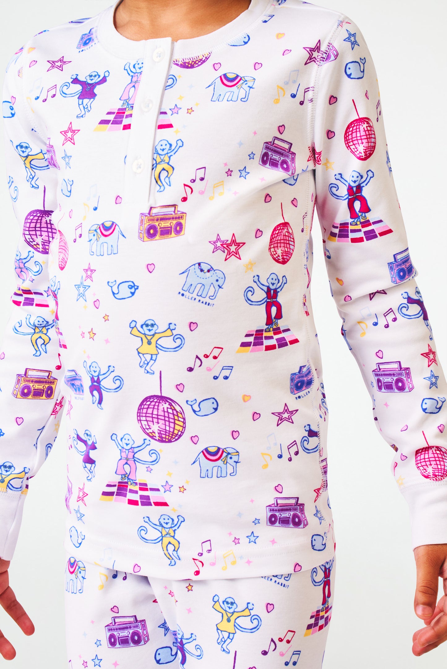 Roller Rabbit Kids Boogie Monkeyland Pajamas