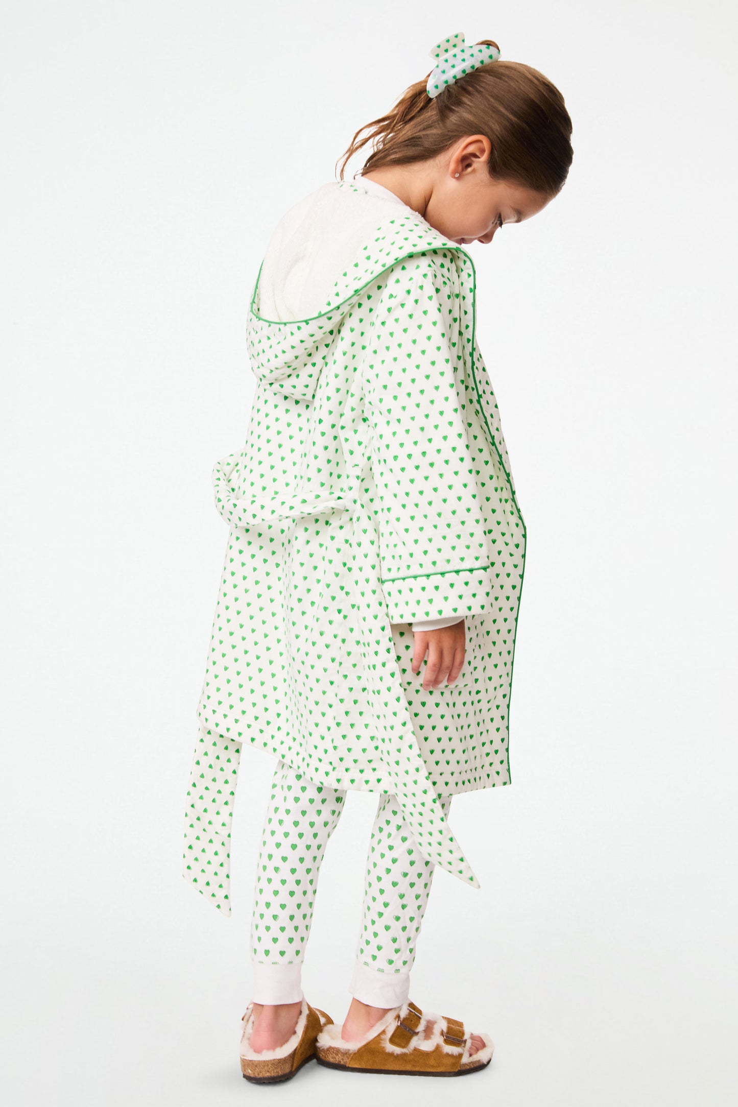 Roller Rabbit Emerald Kids Hearts Cosmo Robe