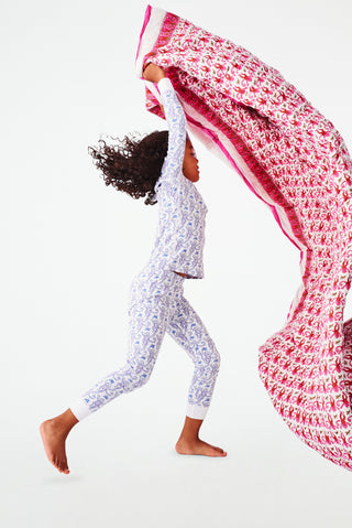 Roller Rabbit Pink Monkey Sleepover Bag