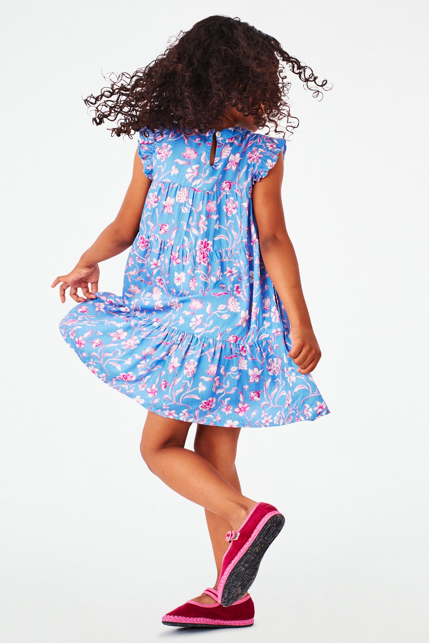 Roller Rabbit Kids Delft Floral Patty Dress