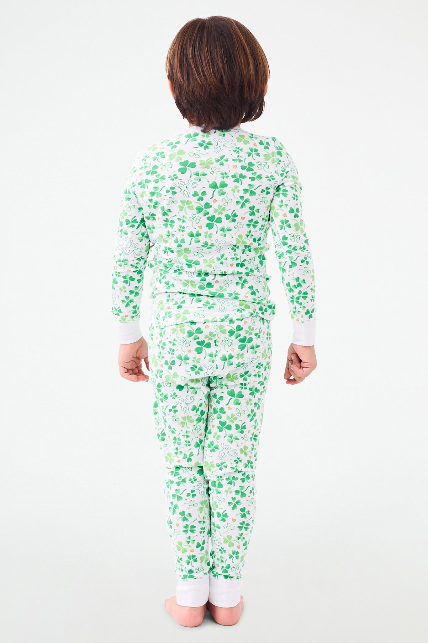 Roller Rabbit Kids Painted Shamrock Pajamas Green