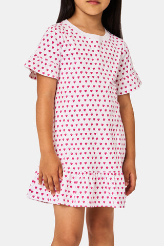 Roller Rabbit Girls Pink Hearts Esme Dress 