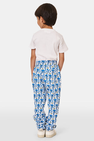 Roller Rabbit Kids Blue Monkey Sweatpants