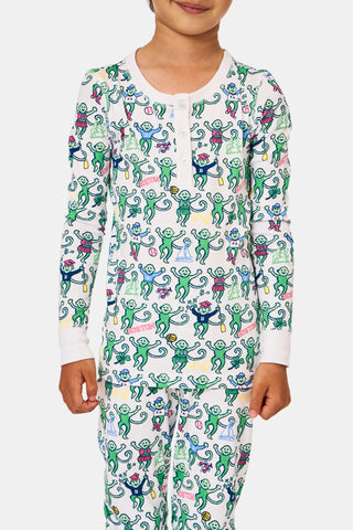 Kids Boston Monkey Pajamas