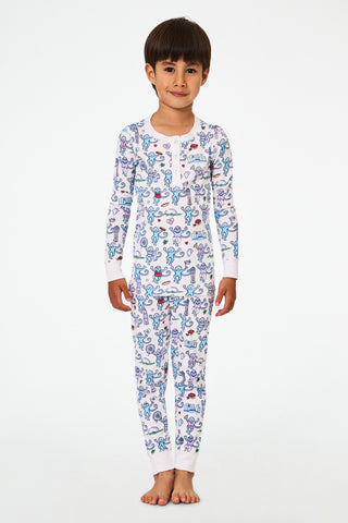 Roller Rabbit Kids Chicago Blue Monkey Pajamas