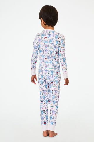 Roller Rabbit Kids Chicago Blue Monkey Pajamas