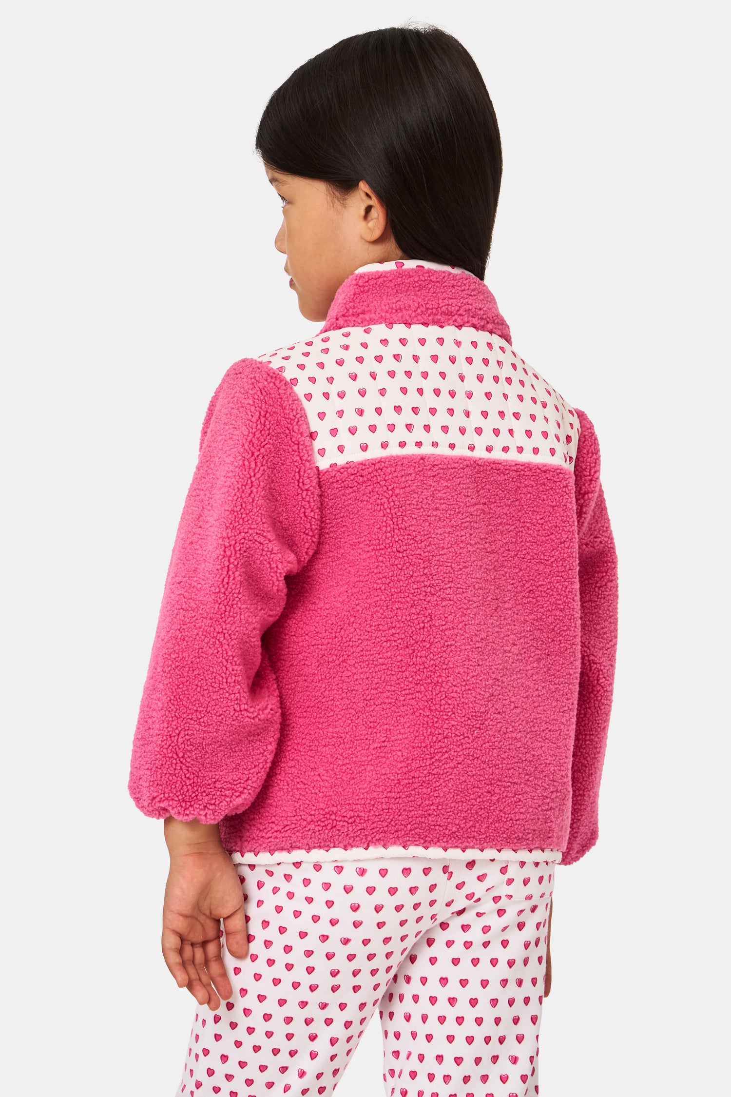 Roller Rabbit Kids Pink Hearts Lizzie Fleece Jacket  view 8