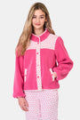Roller Rabbit Kids Pink Hearts Lizzie Fleece Jacket