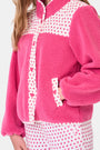 Roller Rabbit Kids Pink Hearts Lizzie Fleece Jacket
