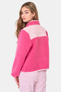 Roller Rabbit Kids Pink Hearts Lizzie Fleece Jacket