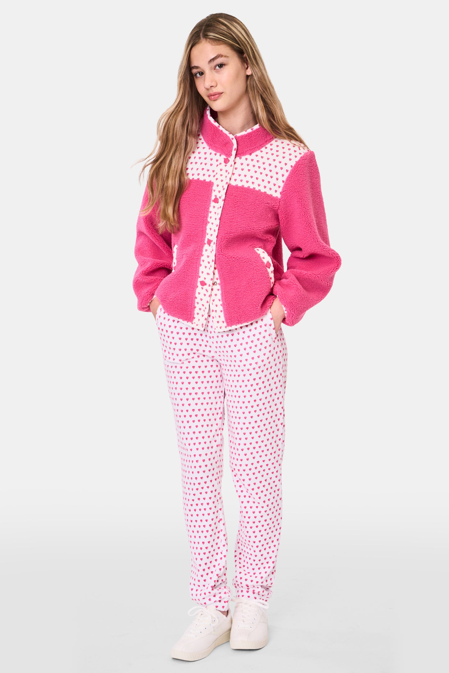 Roller Rabbit Kids Pink Hearts Sweatpants view 3