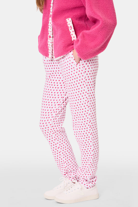 Roller Rabbit Kids Pink Hearts Sweatpants view 2