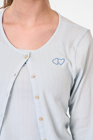 Kids Hearts Pointelle Heidi Cardigan