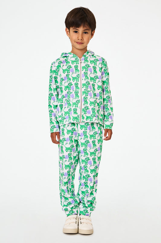 Kids Leo The Lion Harley Hoodie view 2