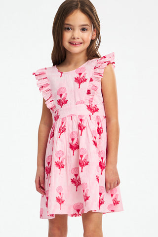 Kids Marigold Stripe Harumi Dress