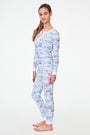 Roller Rabbit Kids Blue Paris Monkey Pajamas
