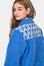 Roller Rabbit Kids Blue Monkey Lizzie Fleece Jacket