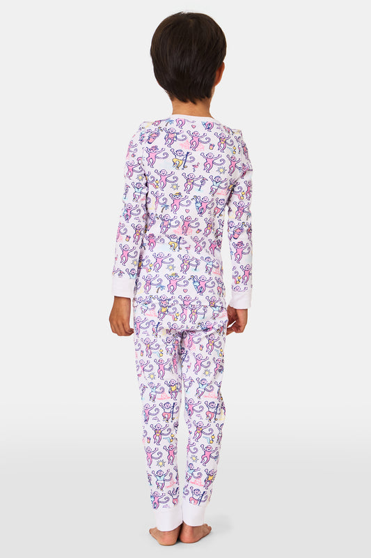 Kids Palm Beach Monkey Pajamas view 2