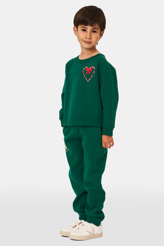 ROLLER RABBIT GREEN KIDS SNOW VILLAGE SWEATPANTS