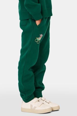 ROLLER RABBIT GREEN KIDS SNOW VILLAGE SWEATPANTS
