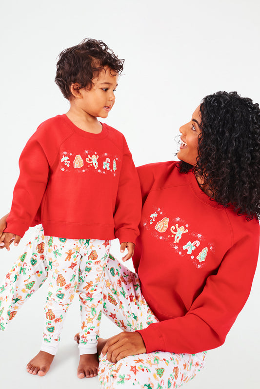 Roller Rabbit Kids Gingerbread Party Crewneck