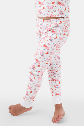 Roller Rabbit Kids Pink Piggy Pajamas
