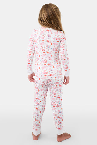 Roller Rabbit Kids Pink Piggy Pajamas