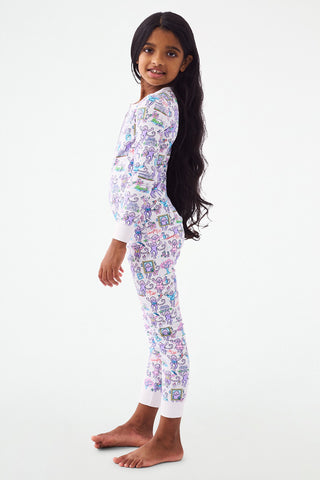 Roller Rabbit Kids Georgetown Monkey Pajamas Purple