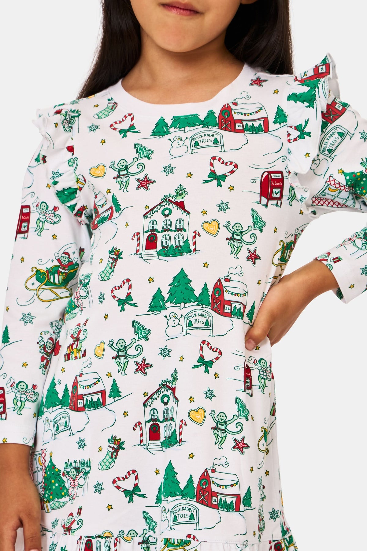 Kids Snow Village Isa Dress | ROLLER RABBIT Roller Rabbit Kids Snow Village Isa Dress | ROLLER RABBIT Roller Rabbit
