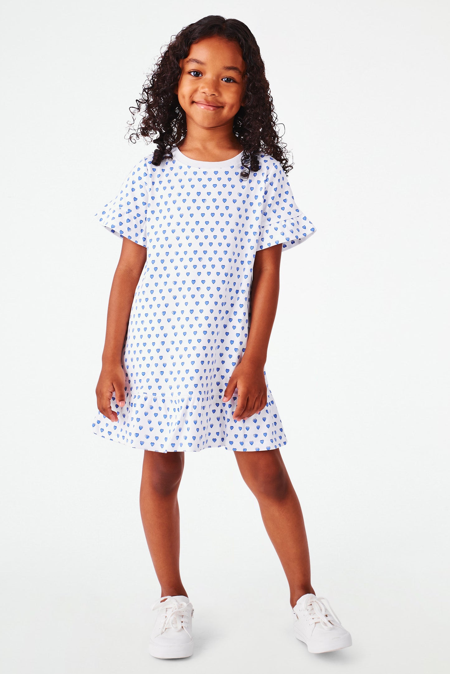 Roller Rabbit Girls Blue Hearts Esme Dress