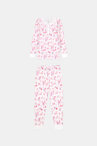 Roller Rabbit Pink Kids Love Letters Juniper Pajamas