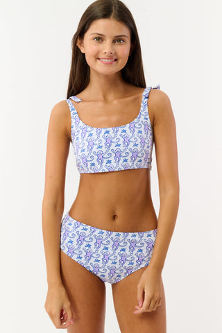 Roller Rabbit Lavender Kids Monkey Cora Bikini