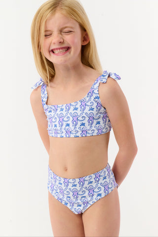 Roller Rabbit Lavender Kids Monkey Cora Bikini
