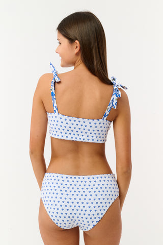 Kids Monkey/Hearts Reversible Cora Bikini