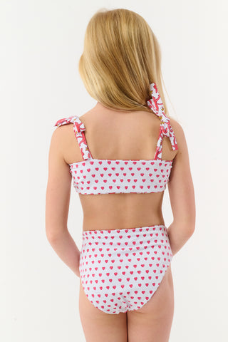 Kids Monkey/Hearts Reversible Cora Bikini