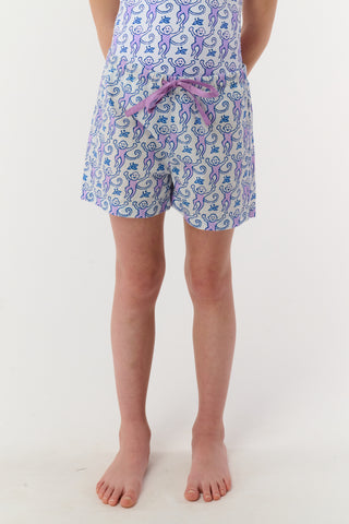 Roller Rabbit Lavender Kids Monkey Lounge Short