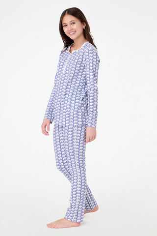 Roller Rabbit Blue Hathi Pajamas