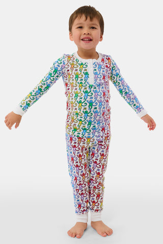Roller Rabbit Kids Disco Monkey Pajamas