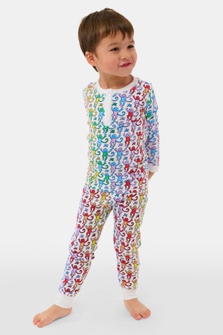 Roller Rabbit Kids Disco Monkey Pajamas